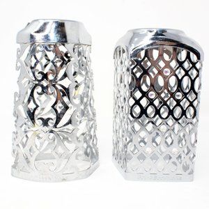 Bath And Body Works Silver Metal Soap Holders Fits Older Style Soaps Lot Of 2